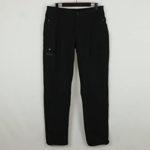 Marmot Scree Women's Large Black High Rise Weather Resistant Boot Cut Pants - Picture 2 of 11